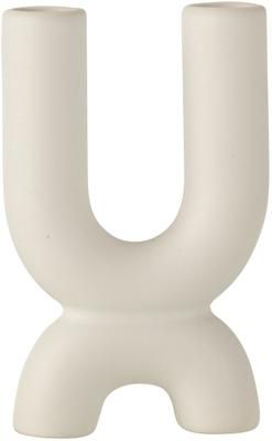Bougeoir céramique blanc Double