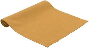 Runner in misto cotone giallo senape Riva