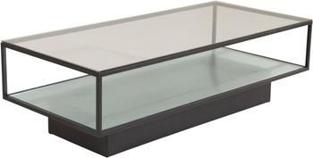 Metall-Couchtisch Maglehem mit Glasplatte