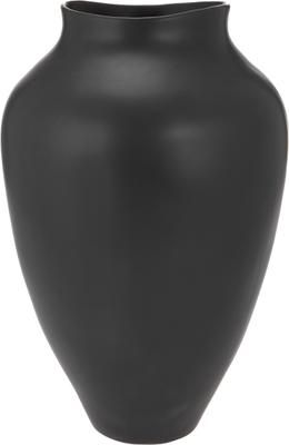 Handgefertigte Vase Latona in Schwarz