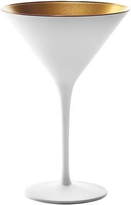 Bicchiere cocktail in cristallo bianco/oro Elements 6 pz