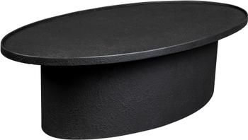 Ovaler Couchtisch Winston in Schwarz