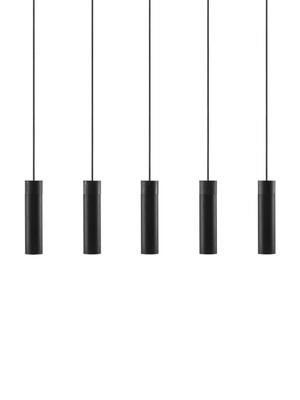 Lampada a sospensione con decoro in legno Tilo
