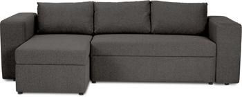 Canapé convertible gris foncé, avec rangement Noah