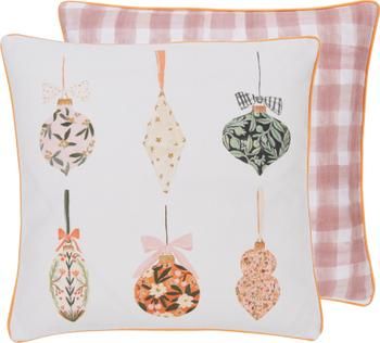 Designer dubbelzijdige kussenhoes Christmas Balls van Candice Gray