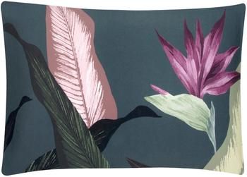 Funda de almohada de satén Flora, 50 x 70 cm