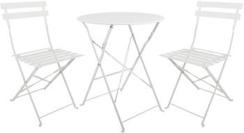 Muebles de balcón de metal Chelsea, 3 pzas.