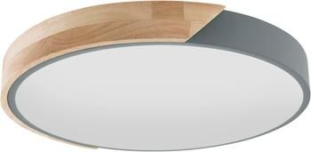 Plafoniera piccola a LED con decoro in legno Benoa