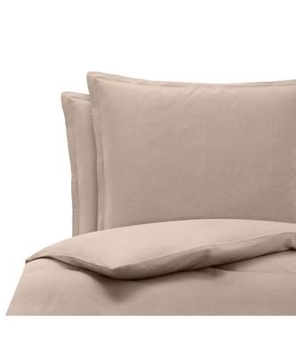 Gewaschene Leinen-Bettwäsche Nature in Beige