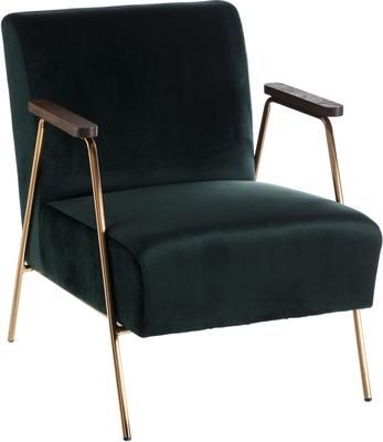 Sillón cóctel de terciopelo Bettina