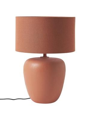 Lampada grande da tavolo in ceramica color terracotta Eileen