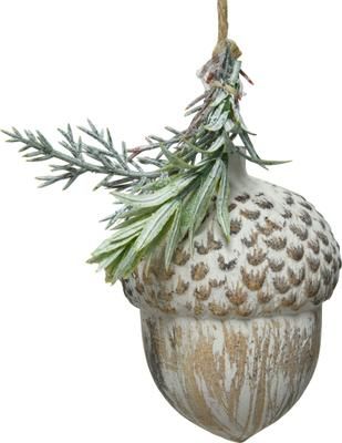 Decoratieve hangers Acorn H 9 cm, 2 stuks