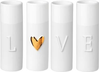 Ensemble de vases XS en porcelaine Love, 4 élém.