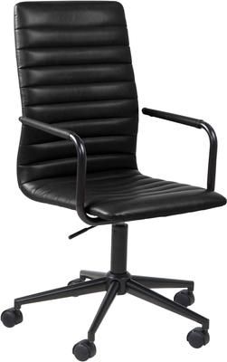 Chaise de bureau en cuir synthétique Winslow, hauteur ajustable