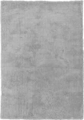 Flauschiger Hochflor-Teppich Leighton in Grau