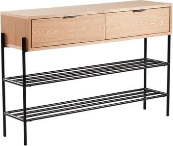 Meuble à chaussures avec 2 niveaux et 2 tiroirs Sala