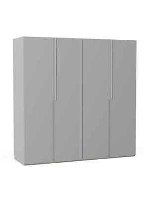 Armadio componibile grigio con ante battenti Leon, larg. 200 cm, in diverse varianti