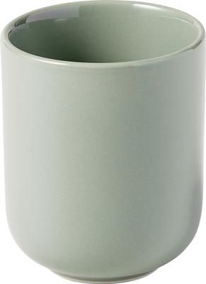 Porzellan Kaffeebecher Nessa in Salbeigrün, 4 Stück