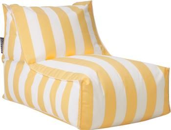 Fauteuil poire de jardin jaune/blanc Korfu