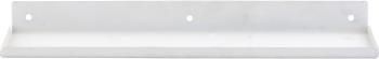 Scaffale da parete in metallo bianco Ledge