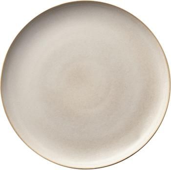 Speiseteller Saisons aus Steingut in Beige, 6 Stück