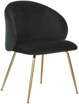 Chaise velours rembourré Luisa, 2 pièces