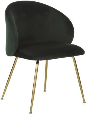 Chaise velours rembourré Luisa, 2 pièces