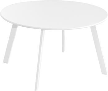 Tavolino da giardino in alluminio bianco Marzia