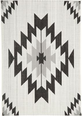 In- & Outdoor-Teppich Ikat mit Ethno Muster
