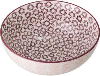 Schüssel Maya mit Blumenmuster aus Steingut, Ø 21 cm