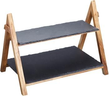 Etagere Dark mit Schiefernplatten