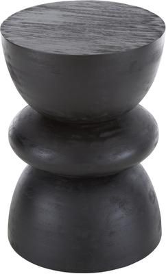 Bijzettafel Benno van mangohout in zwart