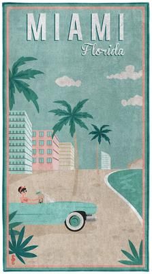 Strandtuch Miami