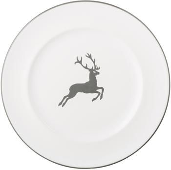Handbemalter Speiseteller Gourmet Grauer Hirsch