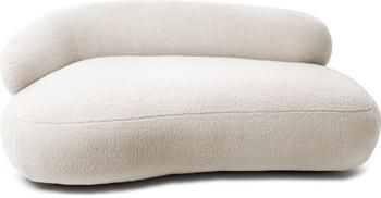 Sofa Teddy w kształcie nerki Alba (2-osobowa)