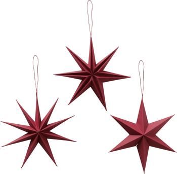 Sterren hangers Mariola Ø 20 cm, 3 stuks