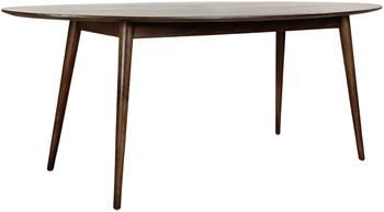 Ovale eettafel Oscar van mangohout, 203 x 97 cm