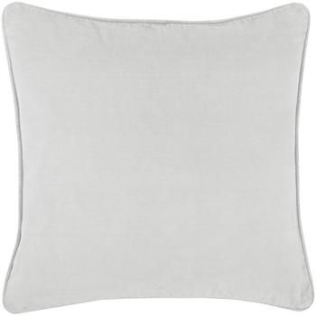 Housse de coussin velours gris clair Dana