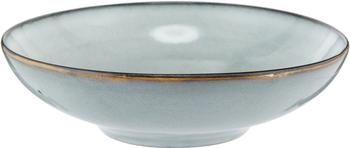 Assiette creuse artisanale grès Thalia, 2 pièces