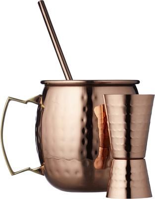 Tasse Moscow Mule à surface martelée Lyngby, 9 élém.
