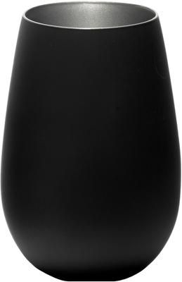 Bicchiere long drink in cristallo nero/argento Elements 6 pz