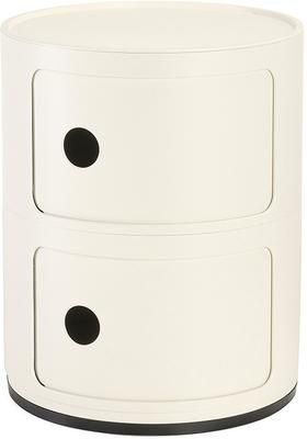 Contenitore di design bianco crema con 3 cassetti Componibili