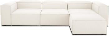 Modulares Sofa Lennon (4-Sitzer) mit Hocker in Beige