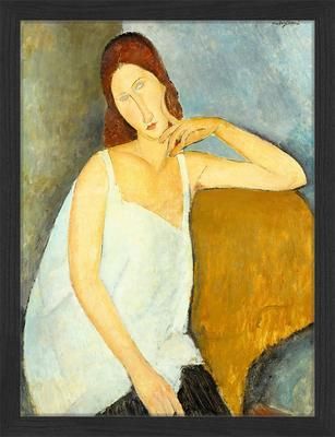Oprawiony druk cyfrowy Jeanne Hebuterne, By Amedeo Modigliani