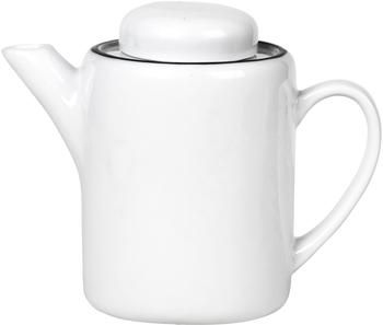 Teiera in porcellana fatta a mano con bordo nero Salt, 1.3 L
