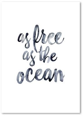 Póster As Free As The Ocean