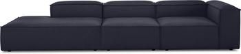 Méridienne modulable XL bleue Lennon