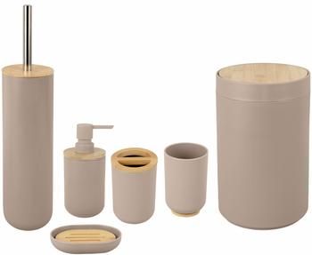 Bad-Accessoires-Set Decent in Beige, 6-tlg.