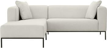 Hoekbank Carrie in beige met metalen poten