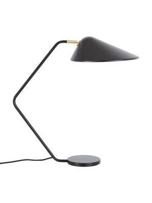 Grande lampe à poser noir or Neron